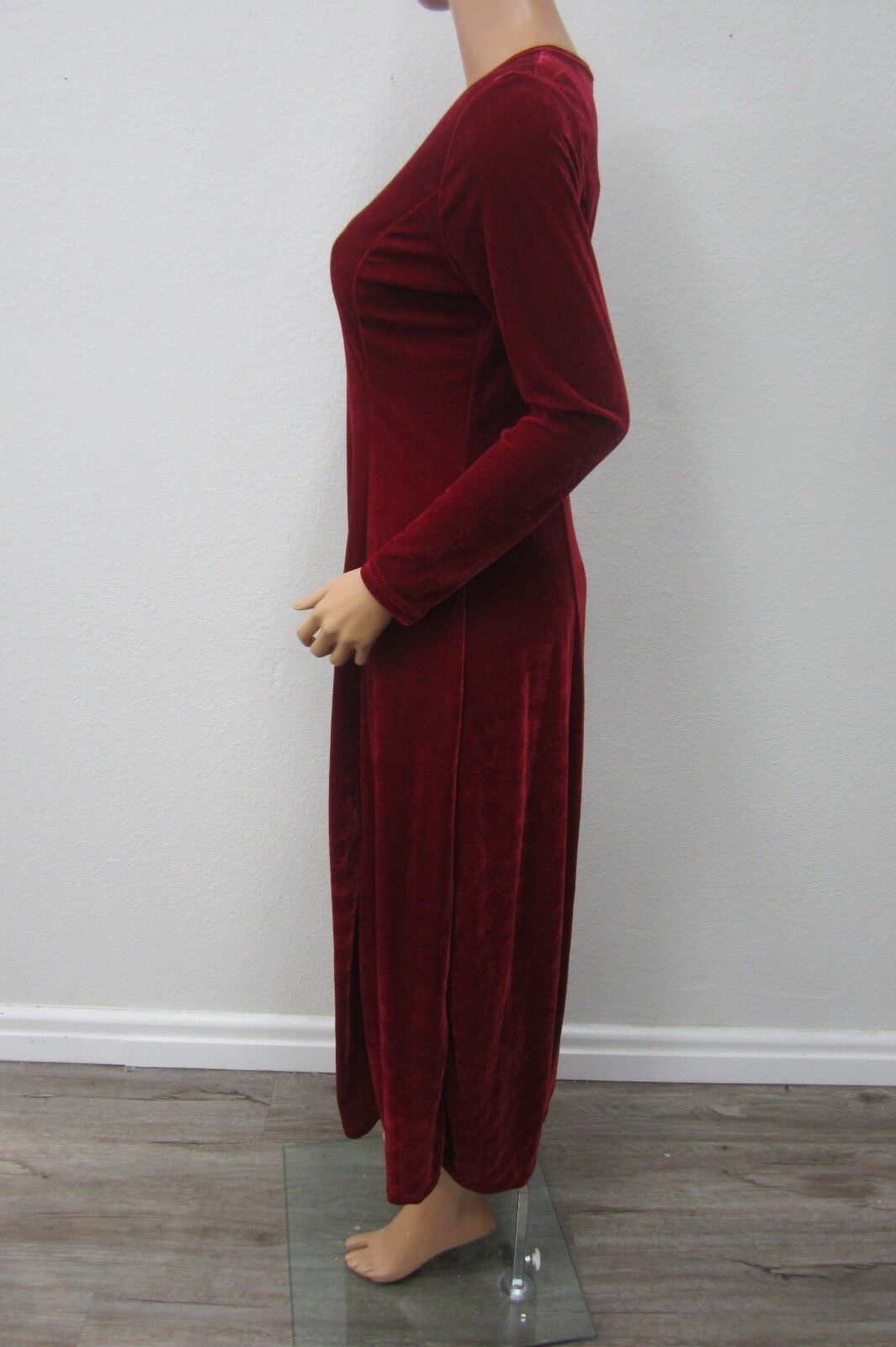 *NWT*  Urban CoCo Womens Long Dress Elegant Soft  Ruched Velvet Size Small