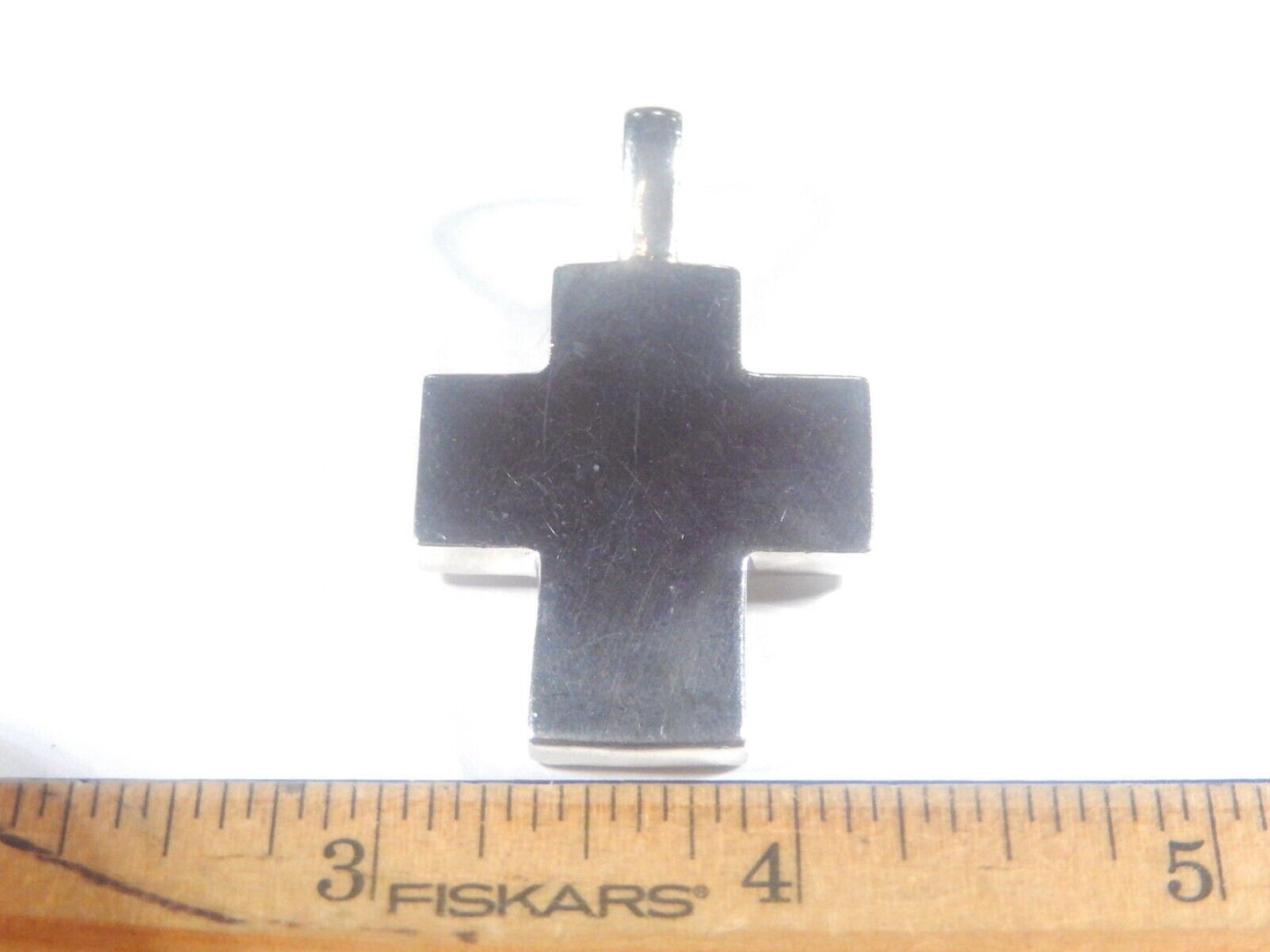 BARSE  -  Large Vintage  Cross  Sterling Silver 925 Pendant