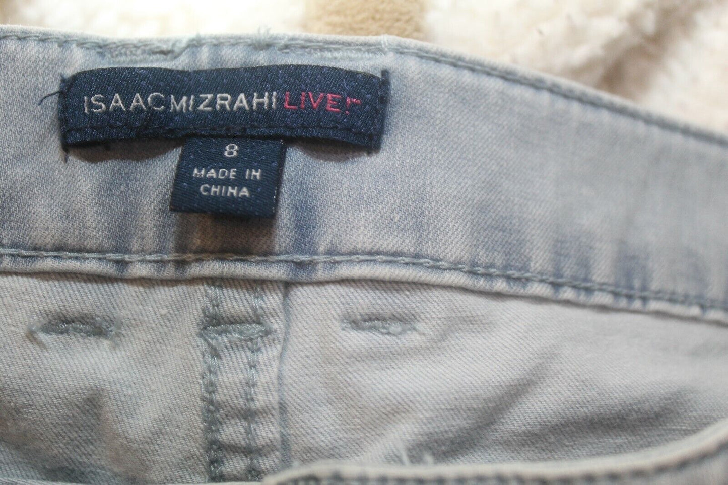 Isaac Mizrahi Live!  TRUE DENIM Wide-Leg Crop Jeans Size -  8