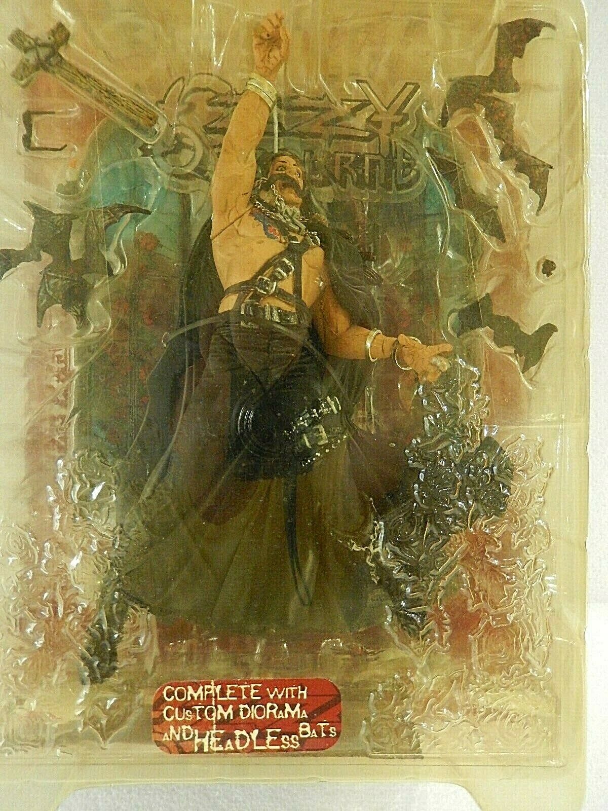 1999 McFarlane Toys Ozzy Osbourne Ultra-Action Figure w/ Diorama Headless Bats