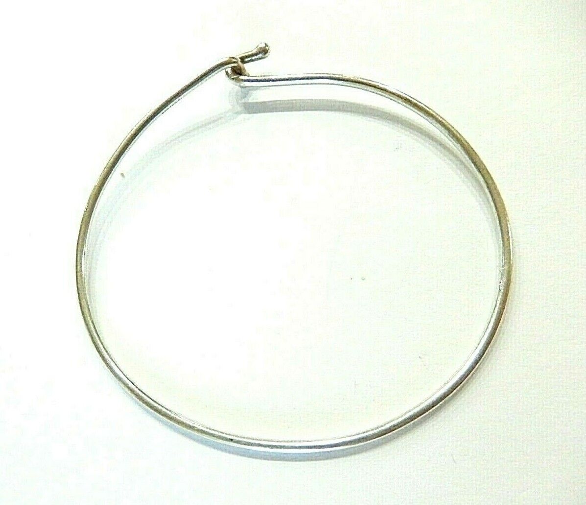 *JAMES AVERY*  Sterling Silver Hook On Wire Bracelet 2 1/4" Diameter