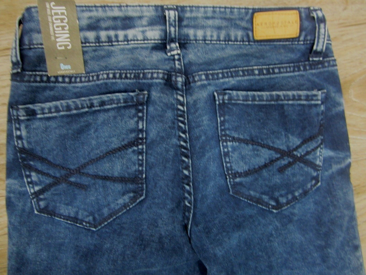 NWT Aeropostale Size 0 X 29 Jeggings Denim Cotton Womens Jeans Low Rise Skinny