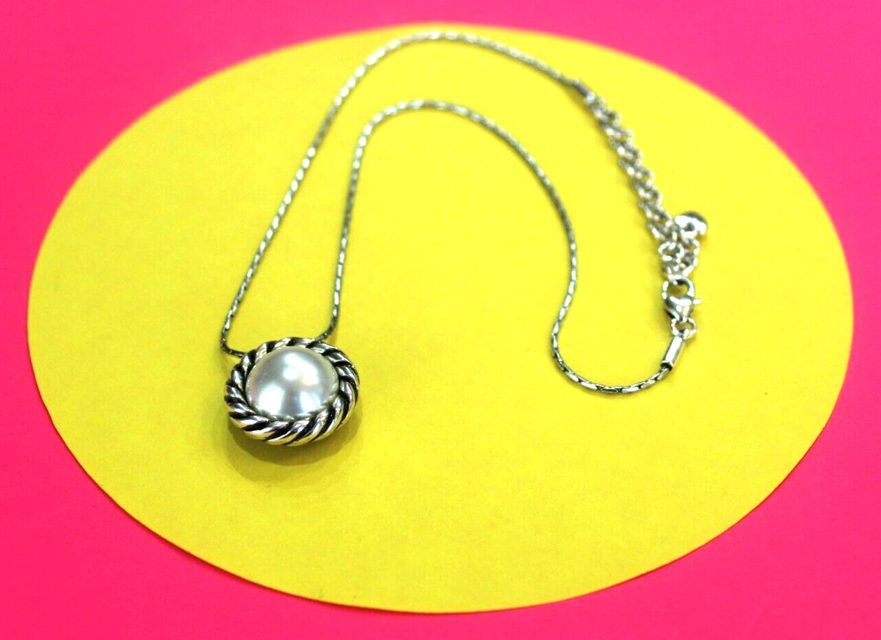 Brighton Pearl Magic Reversible Crystal Necklace