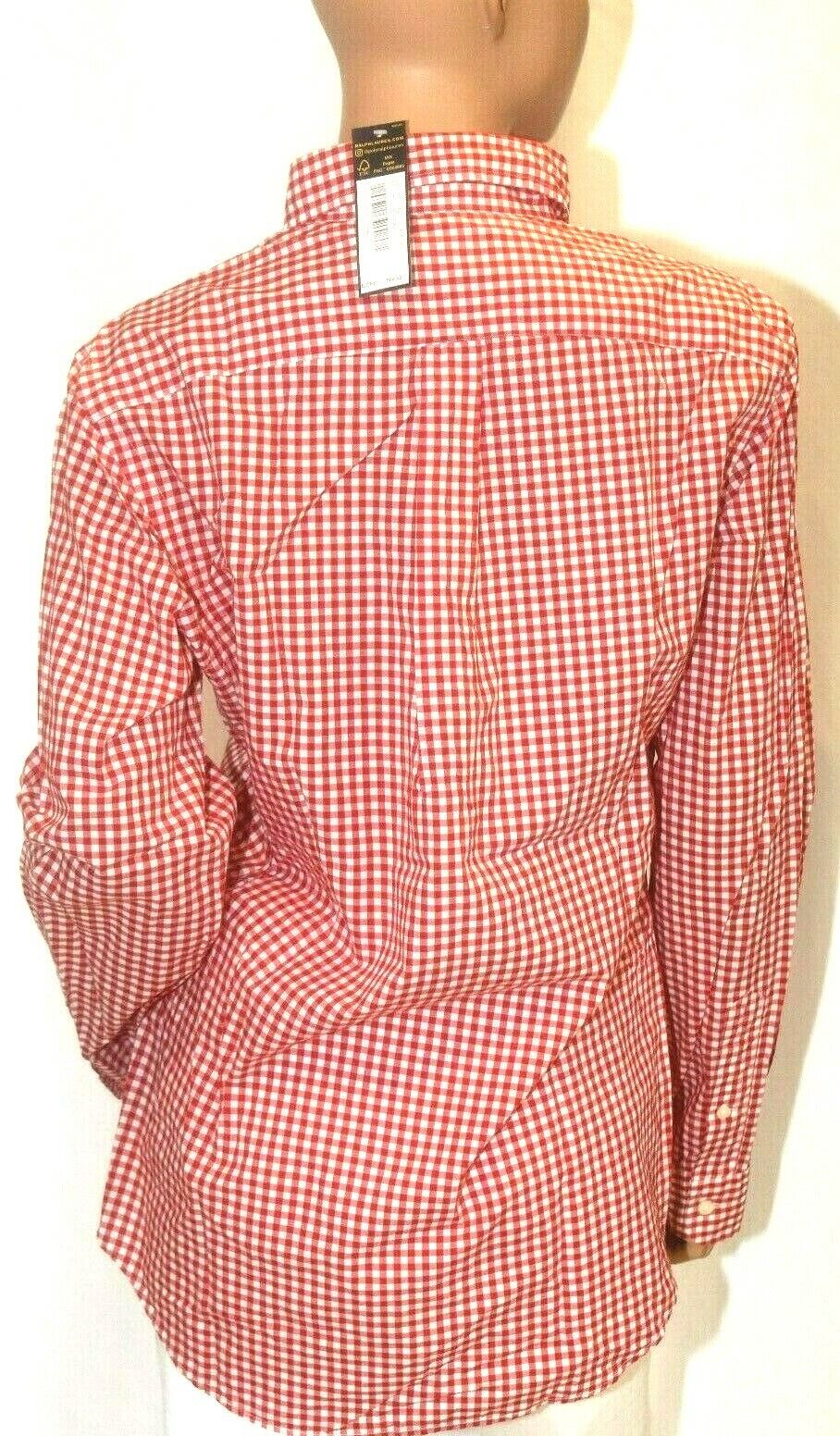 *NWT* $89.  Men Polo Ralph Lauren Button-Down Check Shirt Long/Sleeve Sz Med