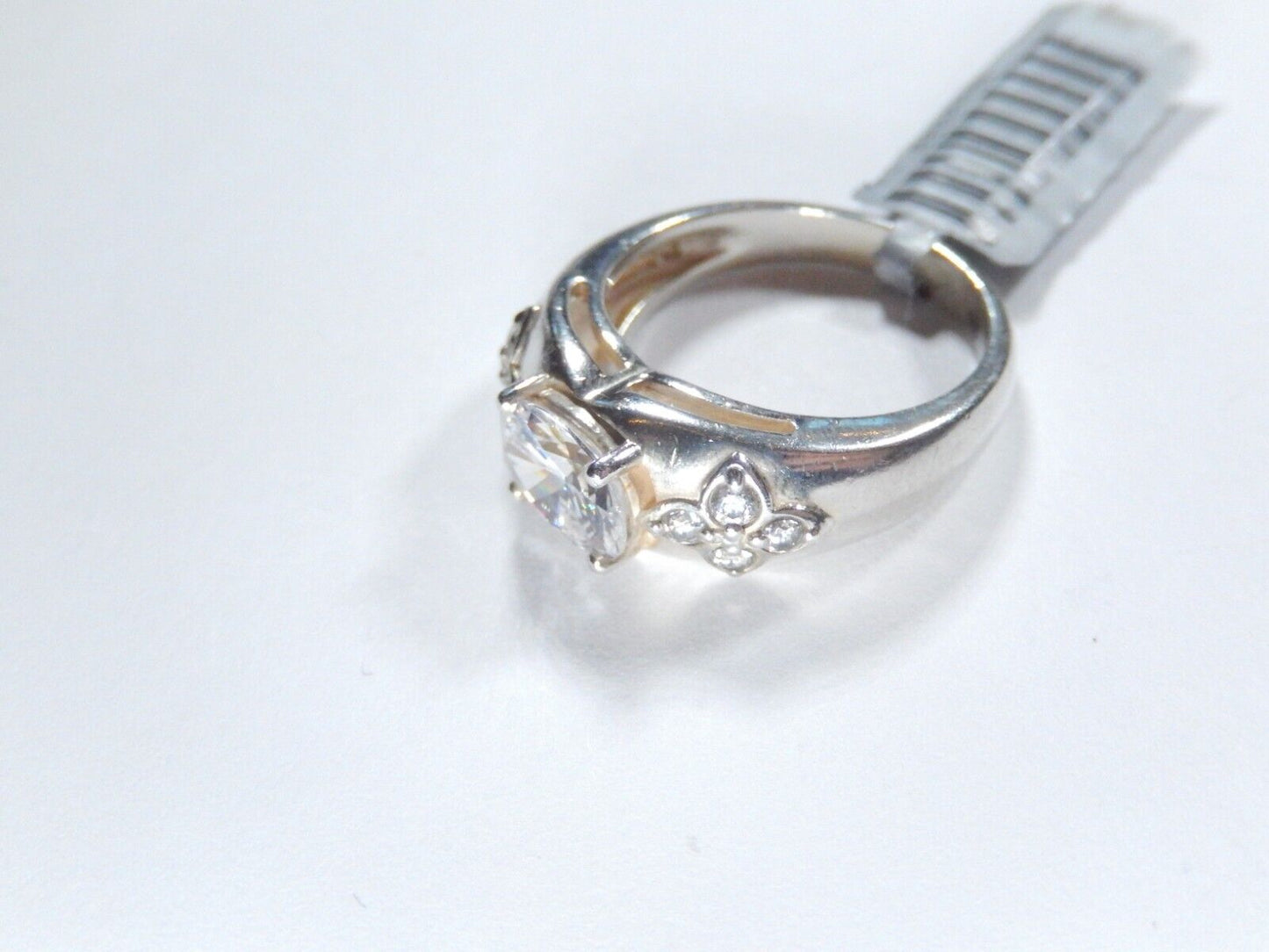 *VINTAGE* Sterling Silver 2.00 CT Oval CZ Womens Wedding/Engagement Ring Sz 7.75