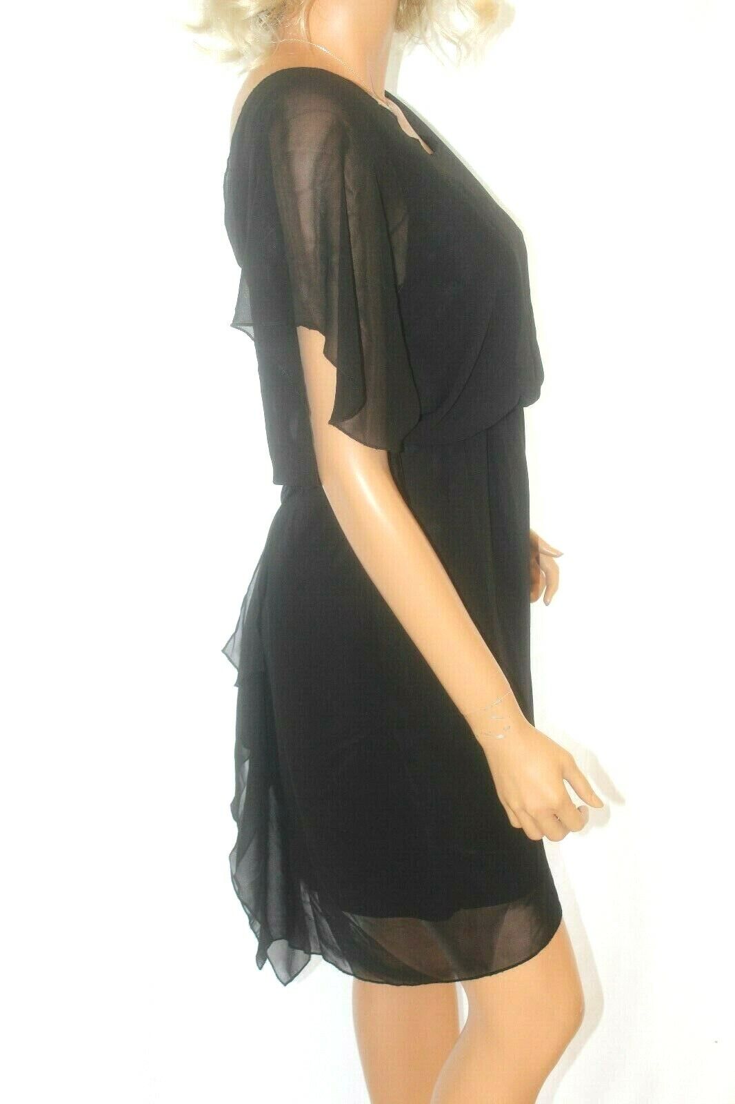 *NWT* $178  BCBG GENERATION BLACK CHIFFON DRESS  SIZE SMALL "SUPER CUTE"