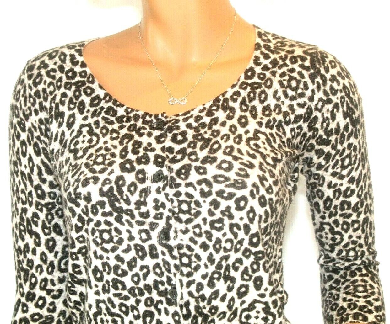 Delias Womens Animal Print Hi Low Crop Top Shirt V Neck Soft Fabric Size Small