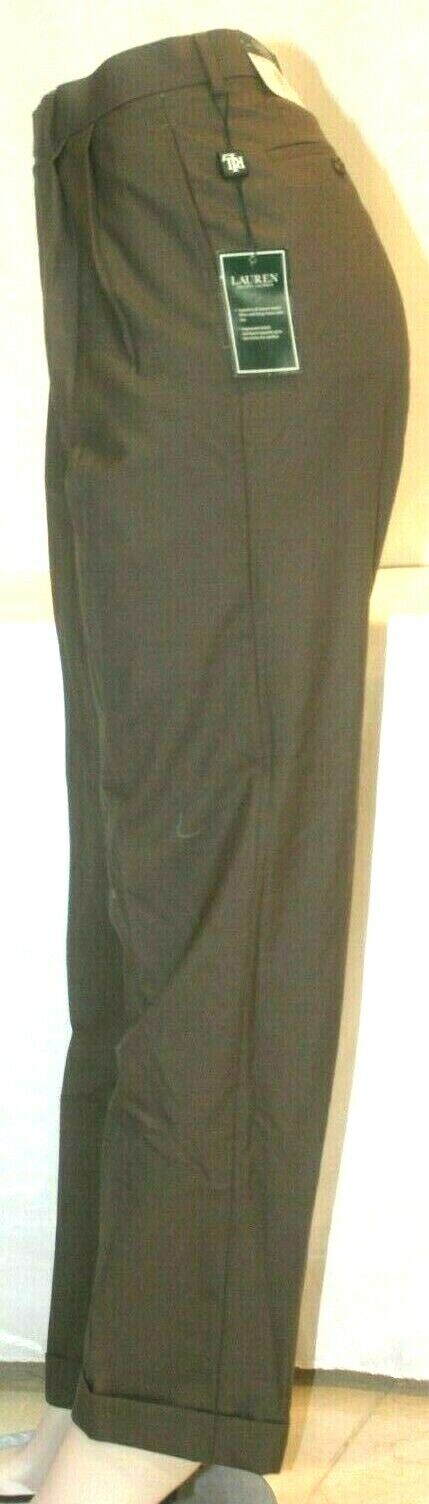 *NWT* $120. Lauren Ralph Lauren Total Comfort Trousers 100%Wool Pants Sz 34 x 32