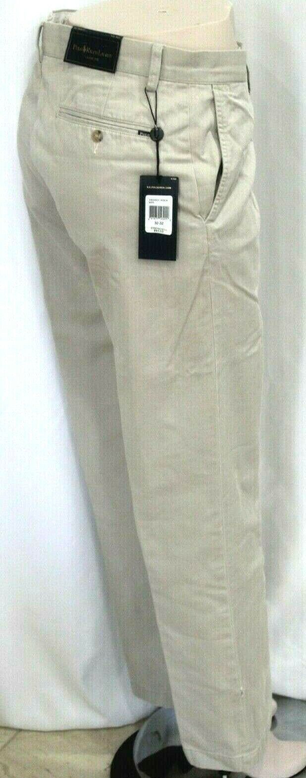 *NWT* Polo Ralph Lauren Mens Solid Classic Fit Khaki Pants Sz W32 x L32