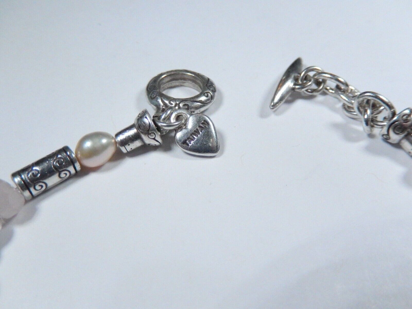 Brighton Pompeii Pearl Heart Toggle Bracelet