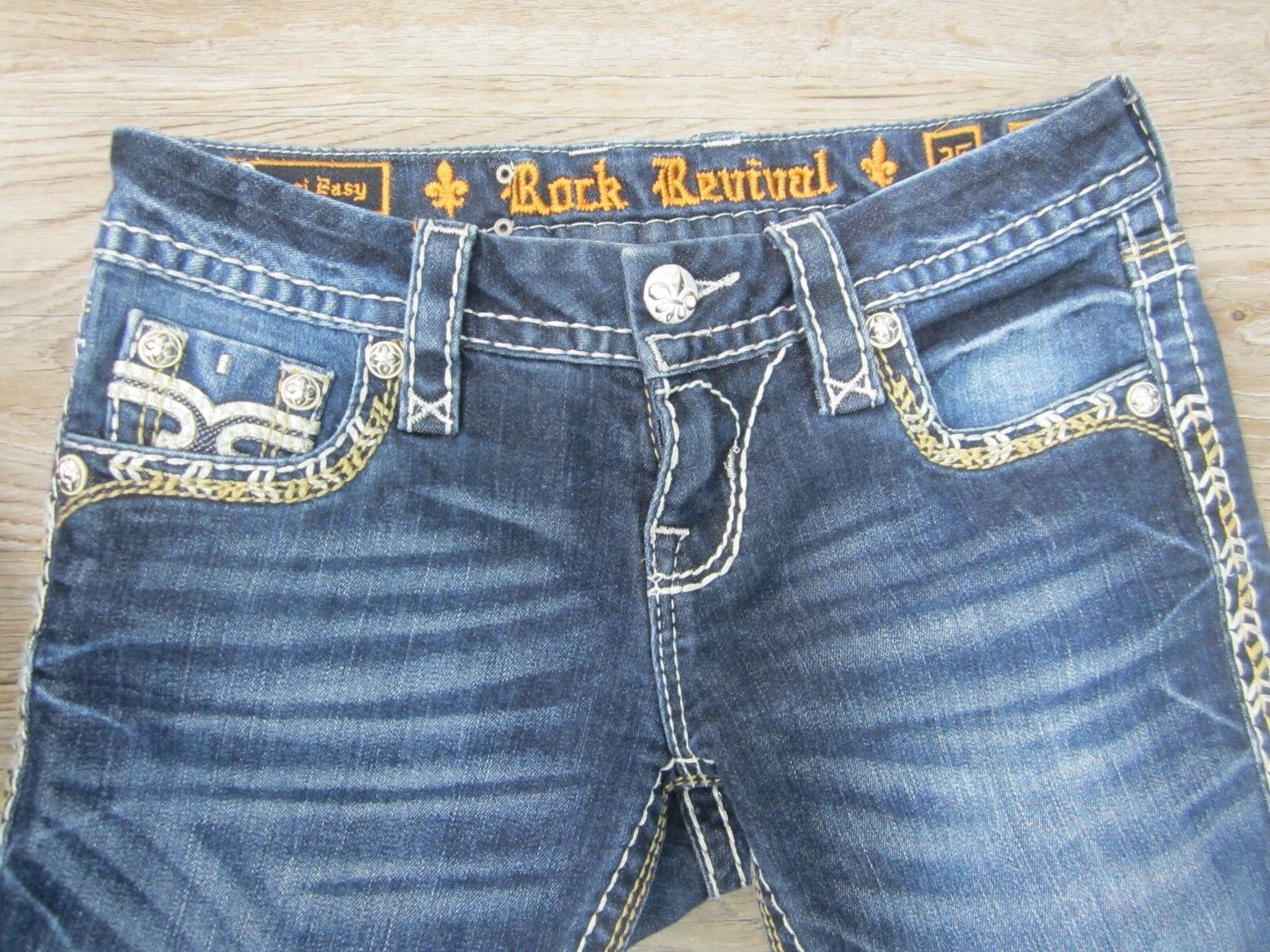 NWOT Rock Revival Libbie Capri Women's Jeans Size 25 X 20