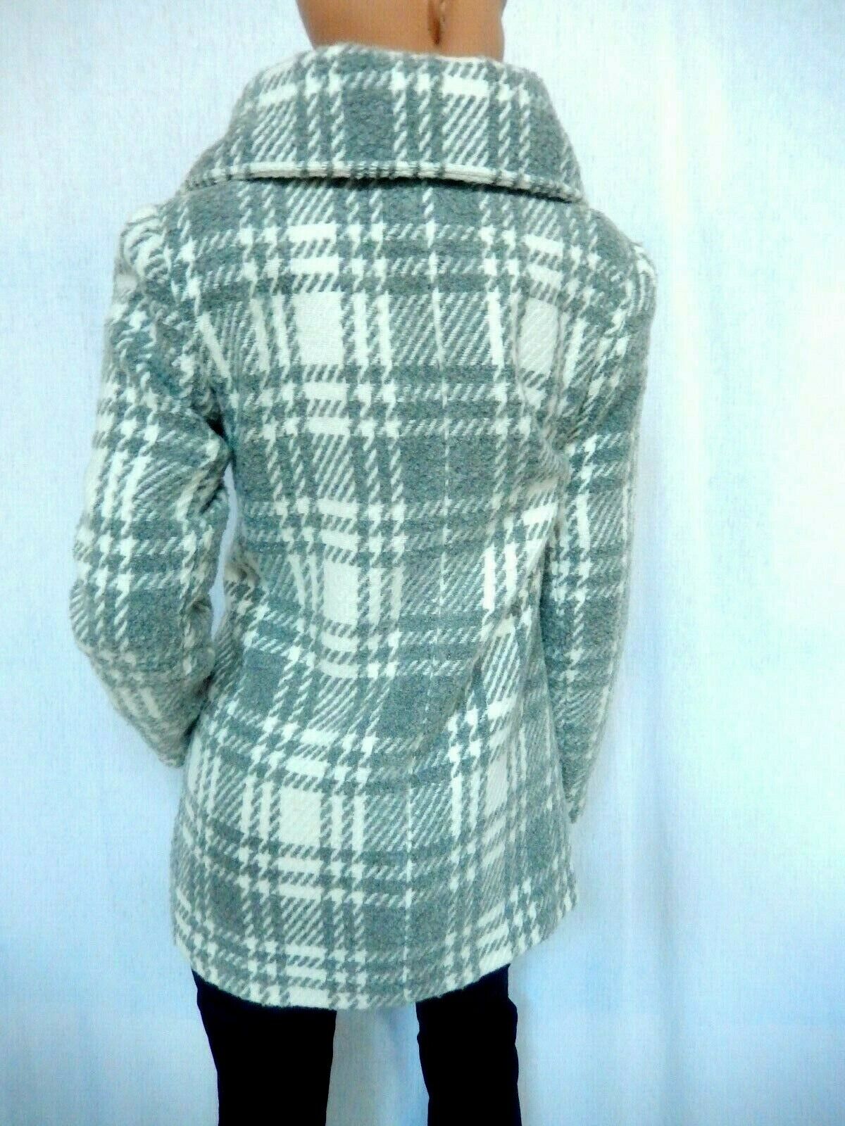 *NWT* Steve Madden Heavy Thick Blanket Wrap Angle Front Zip Coat Womens Sz S/P