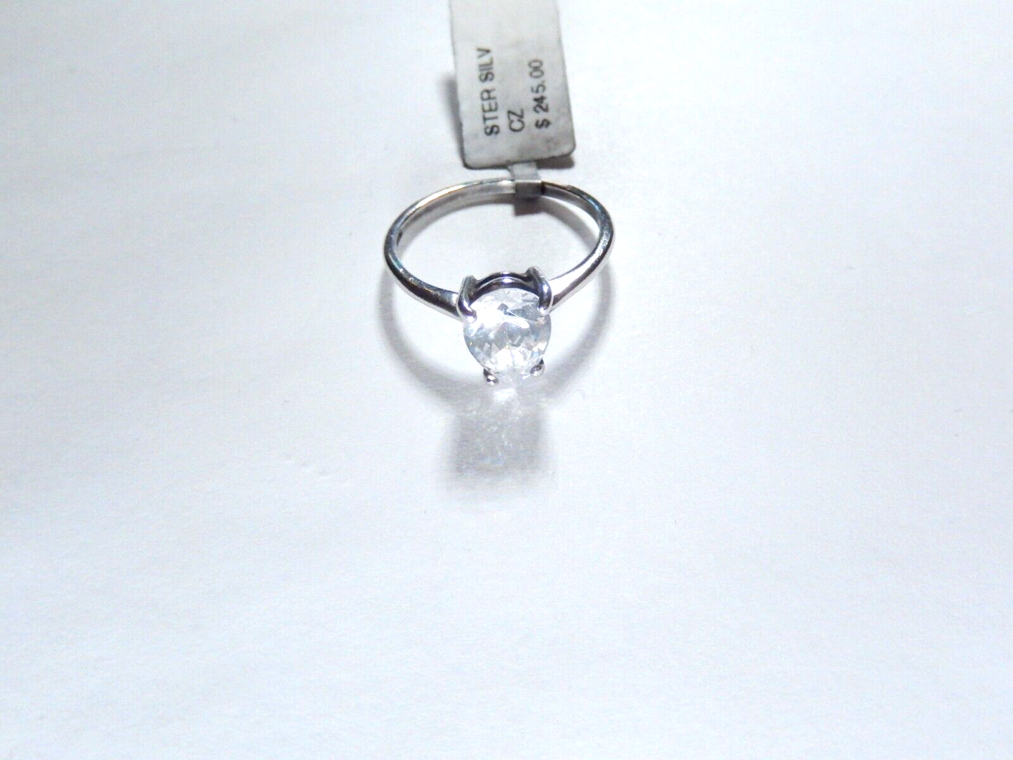 *VINTAGE*  Sterling Silver Women Solitaire Engagement  2.00 CT  CZ Wedding Ring