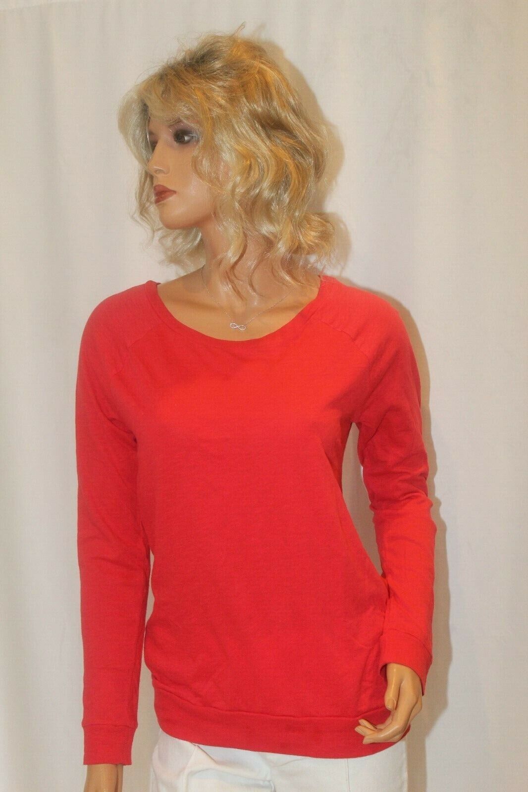 *NWOT* Victoria Secret Pink Large Long Sleeve Red  Shirt Size XS