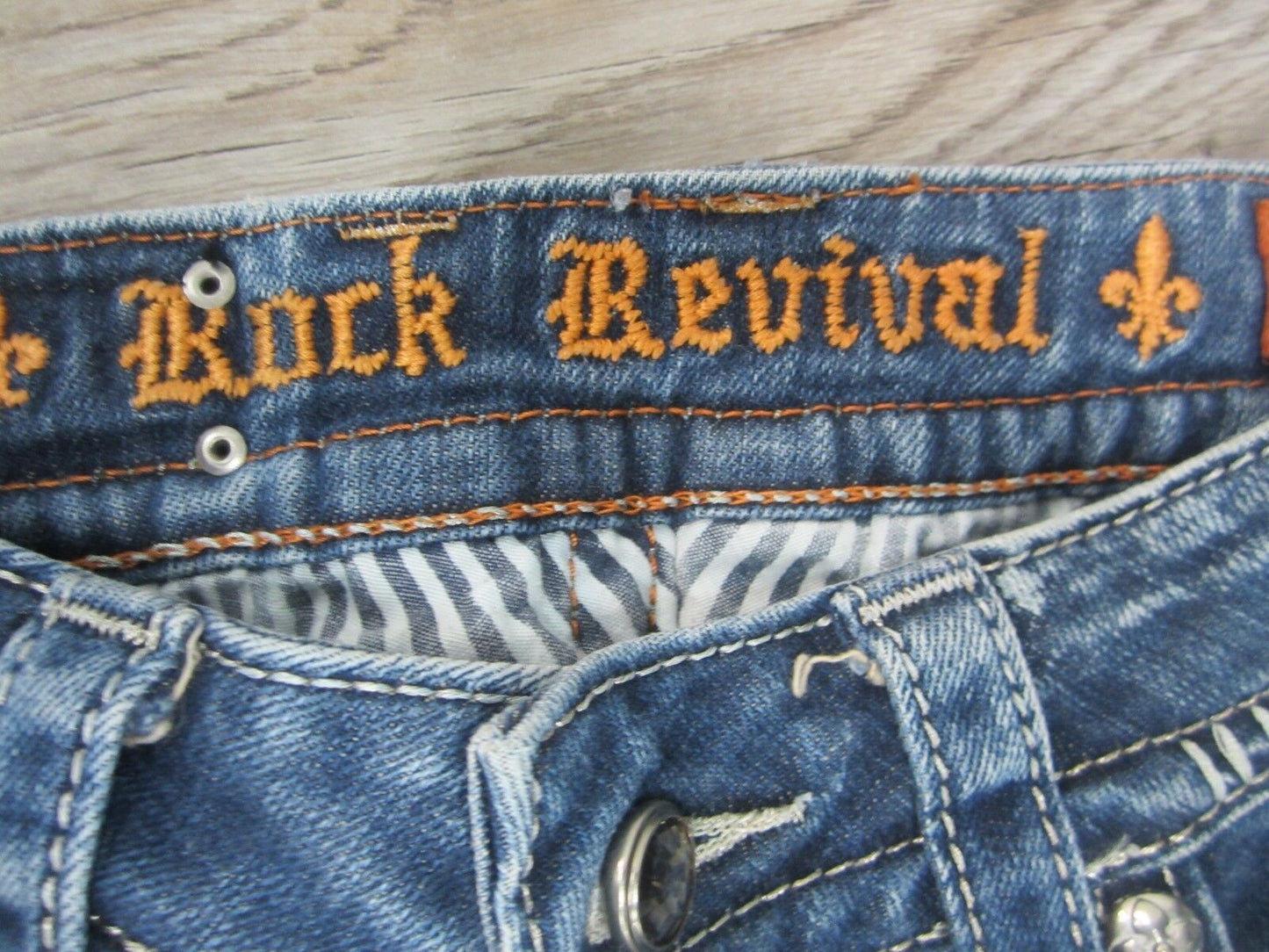 NICE Pre Owned Rock Revival Celine Boot Cut Women's Jeans Size 25 X 29