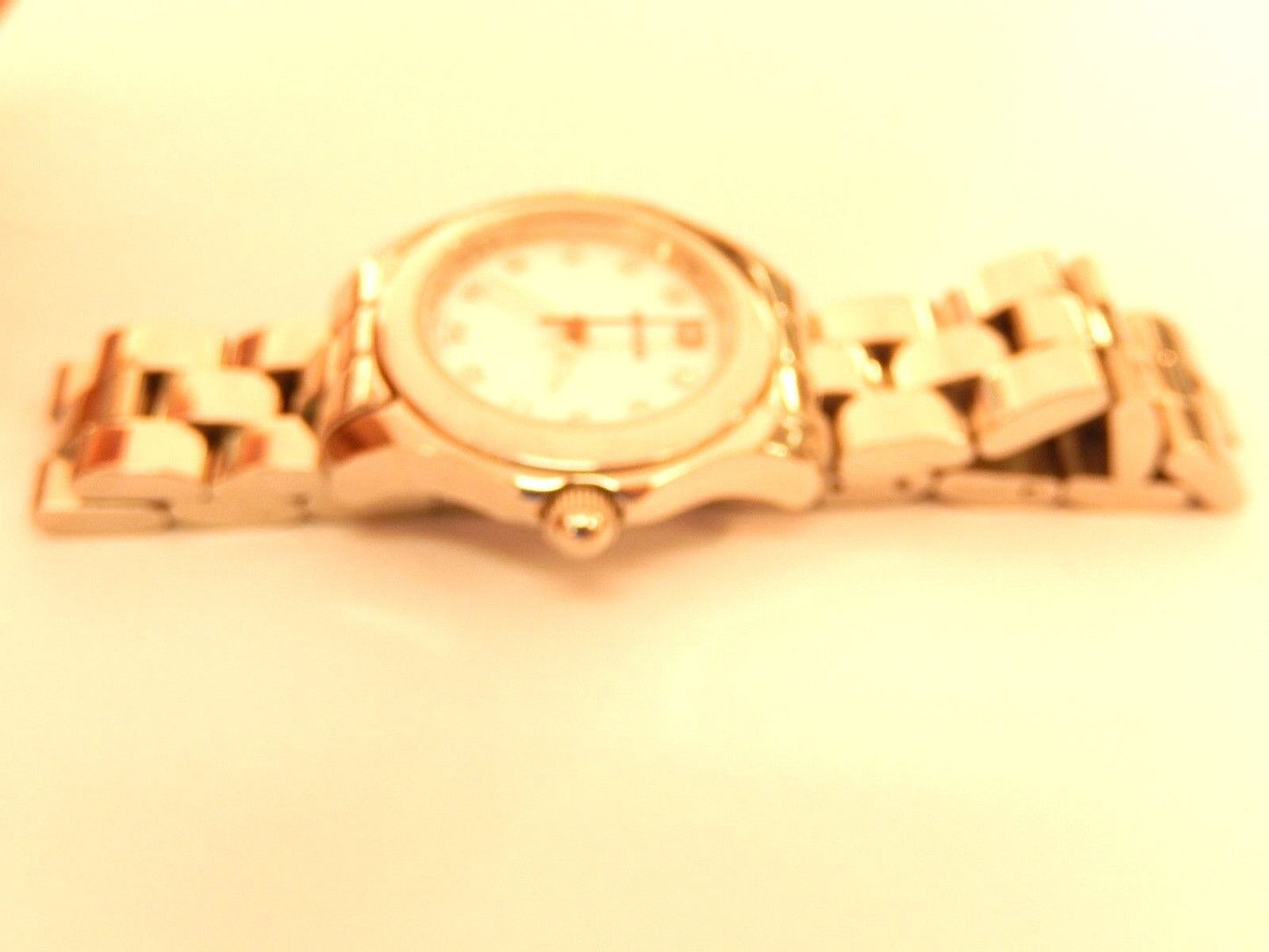 *MINT*  WENGER WOMEN'S SWISS  WHITE FACE STAINLESS STEEL DIAMOND NUMBERS  WATCH