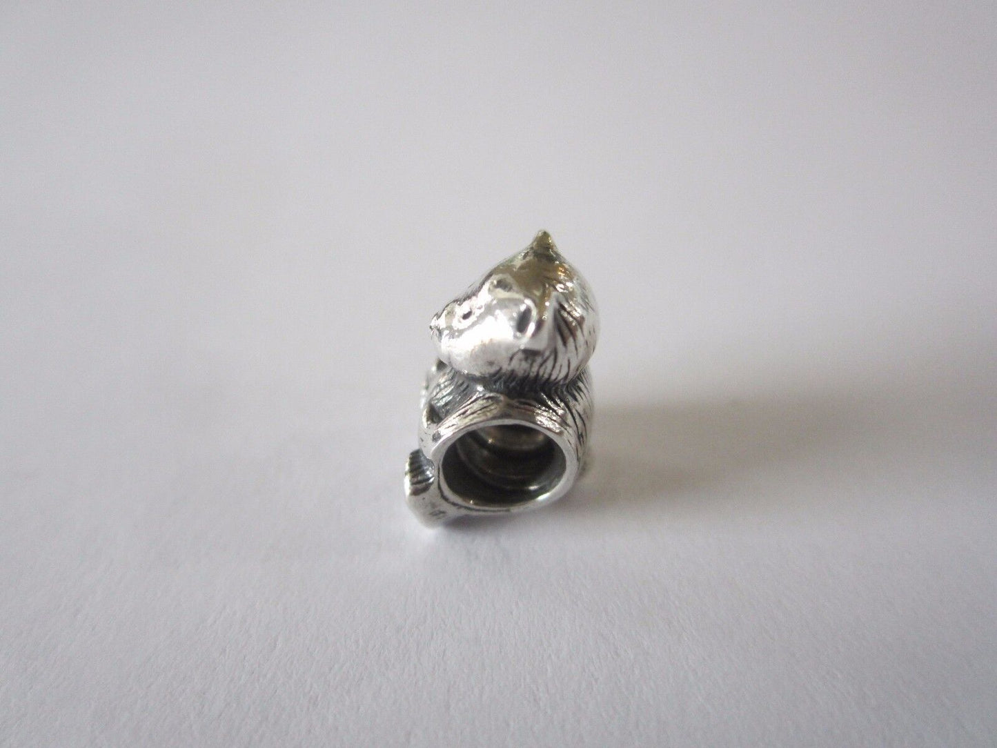 Genuine Pandora Sterling Silver TEDDY BEAR Stuffed Animal Charm 790395 RETIRED