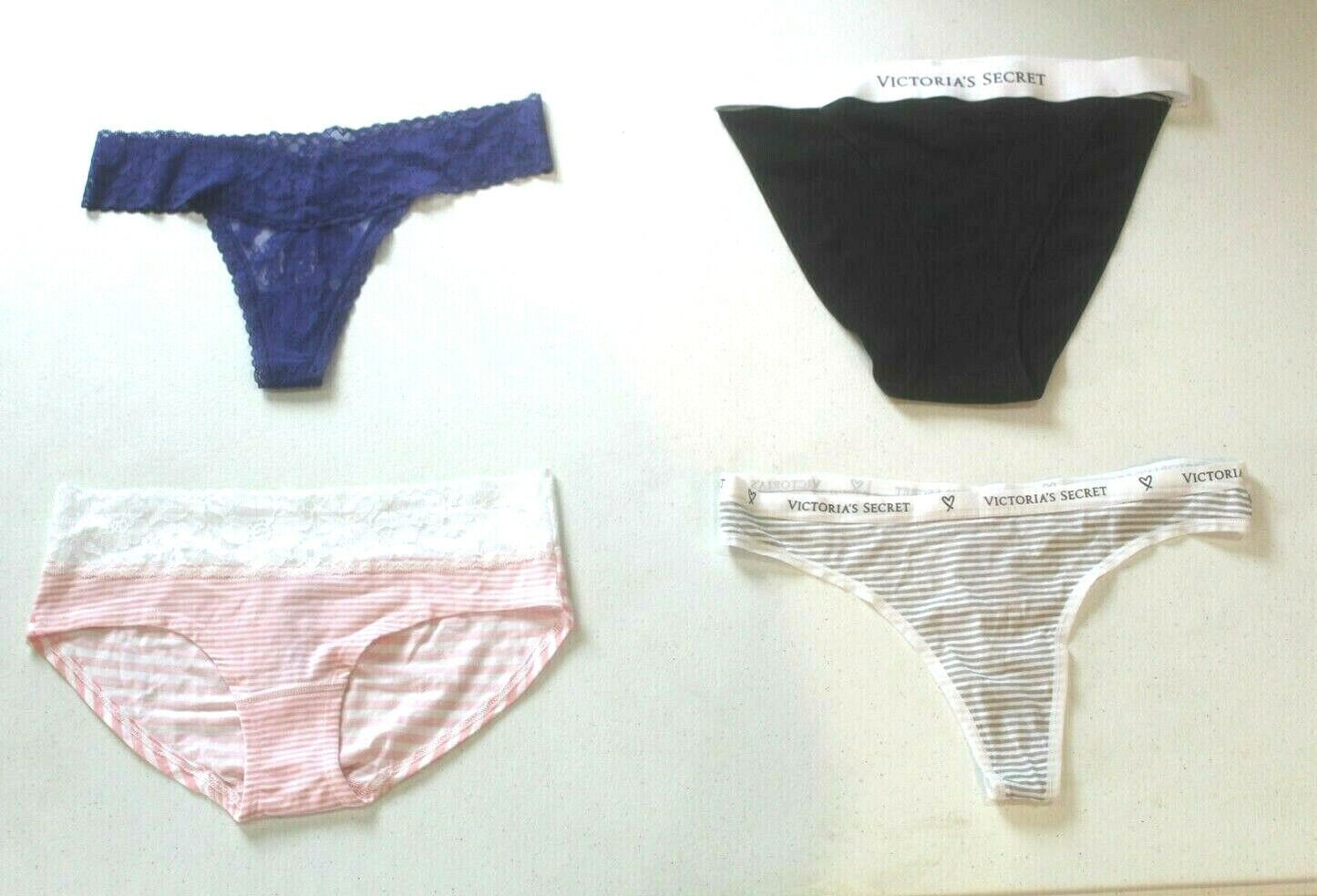 ♡  **NWT**  Lot of Four Random Victoria's Secret Panties Size - Medium  ♡