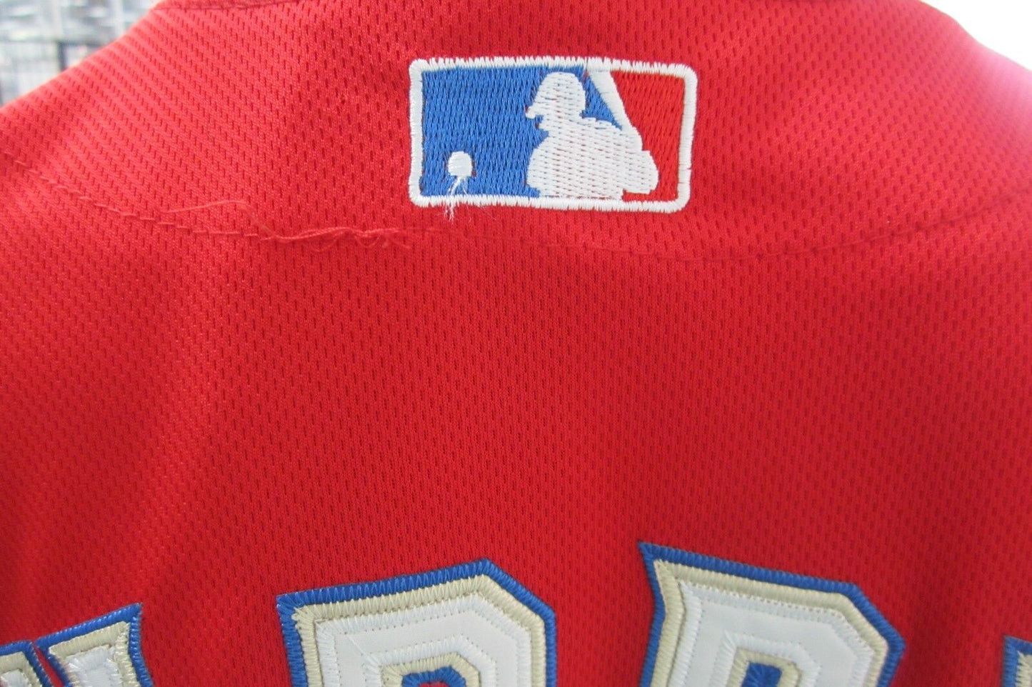 TEXAS RANGERS ANDRUS 2010 WORLD SERIES MAJESTIC JERSEY MENS STITCH JERSEY SZ 52