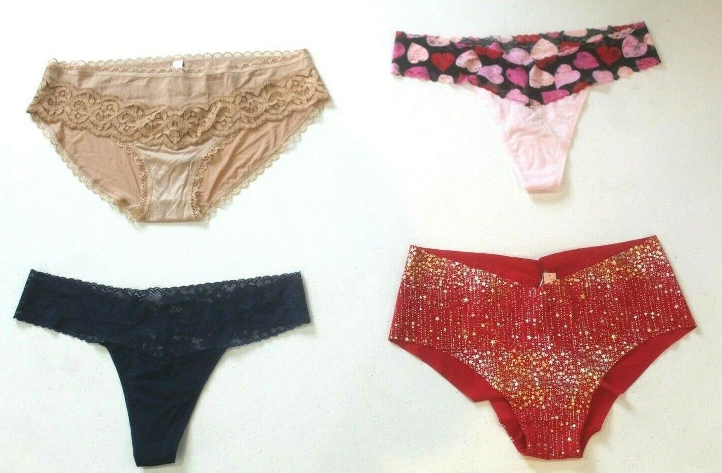 ♡  **NWT**  Lot of Four Random Victoria's Secret Panties Size - Medium  ♡