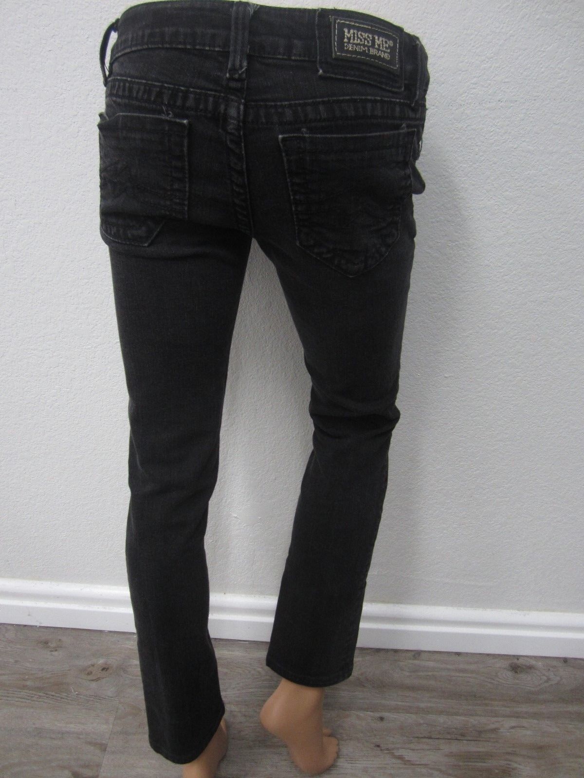 MINT MISS ME Women’s Black Skinny Jeans Griffith Park Style JPD1003SK-4 Sz 28x28
