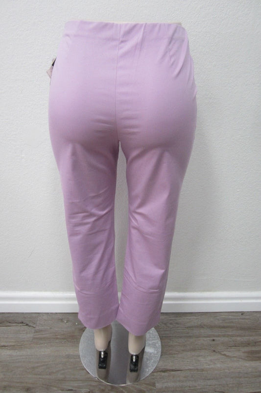 NWT i.e. ie Brand Petite Lycra Bright Idea Pants Lavender Career Size 8P x 26.5L