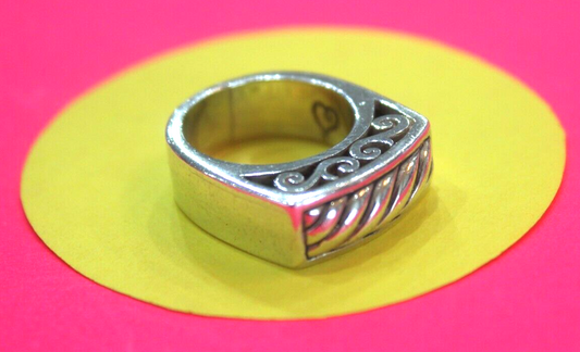 *VINTAGE*  Retired Brighton Signed 925 Solid Sterling Silver Ring  Size 7.25