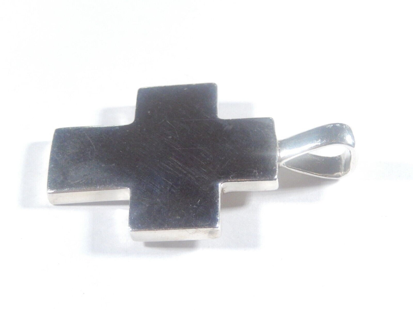 BARSE  -  Large Vintage  Cross  Sterling Silver 925 Pendant
