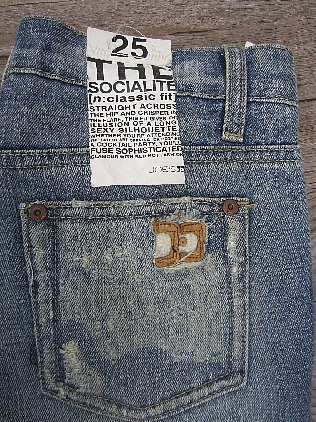 NWT JOE'S JEANS PREMIUM COLLECTION SOCIALITE NEW Jeans In COBAIN 25 X 32.5