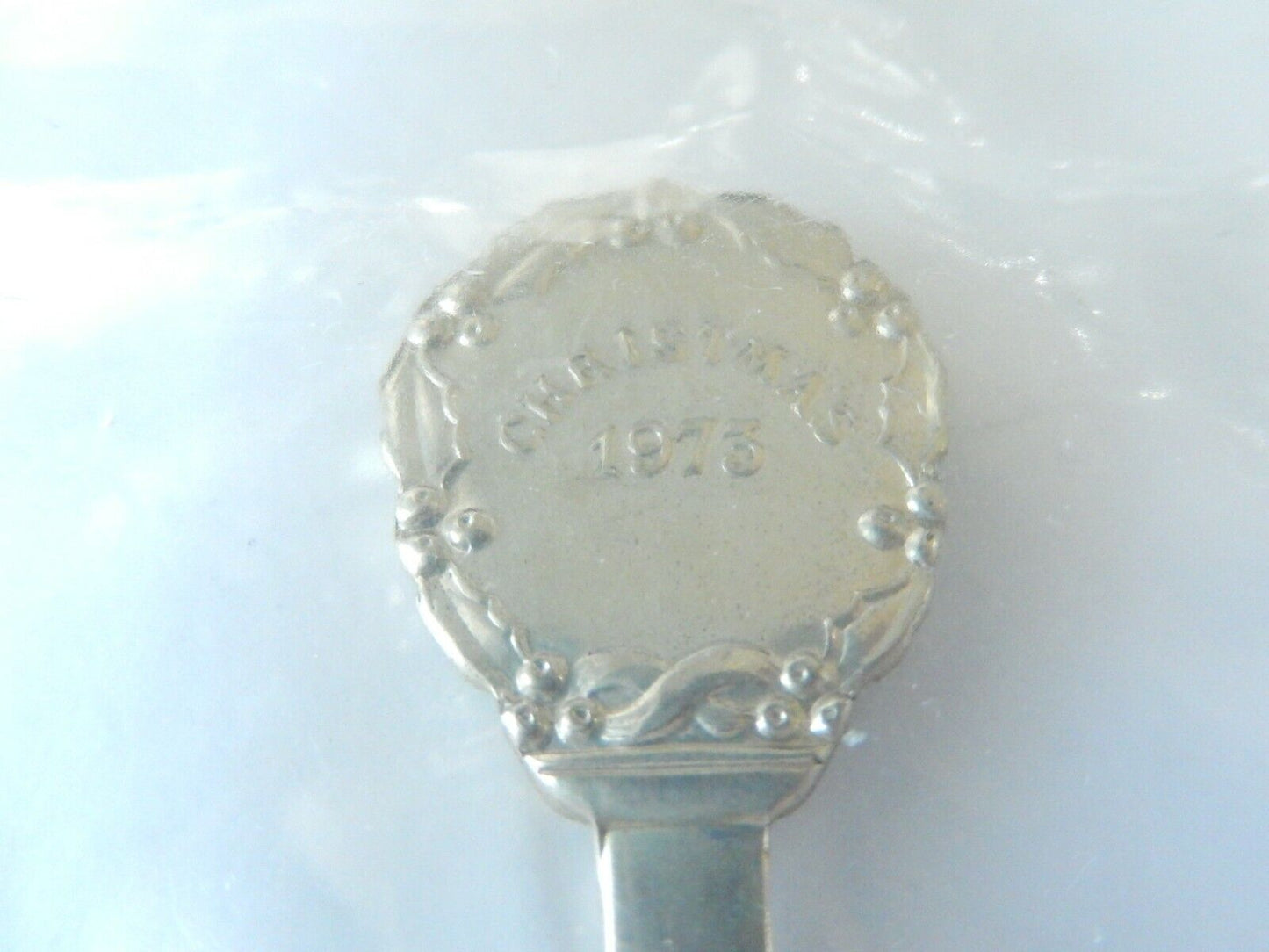 *SEALED*  Gorham Sterling Silver 1973 Enamel Christmas Spoon Limited Edition