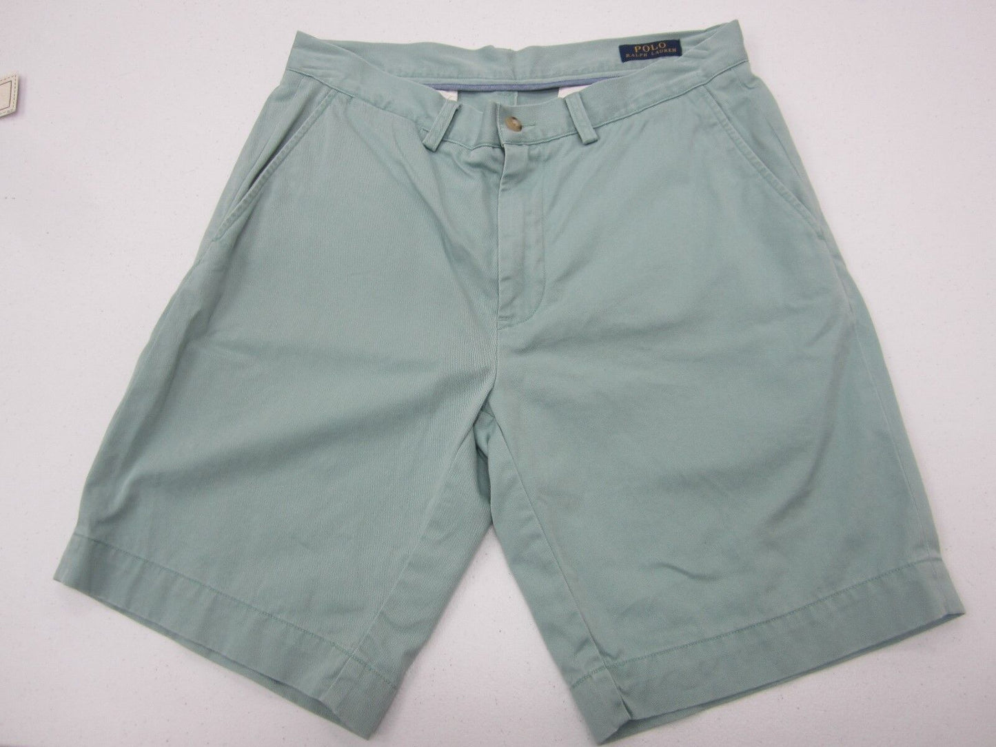 Polo Ralph Lauren Stretch Classic Fit 9" Inseam Cotton Shorts Polo Badge Sz 32