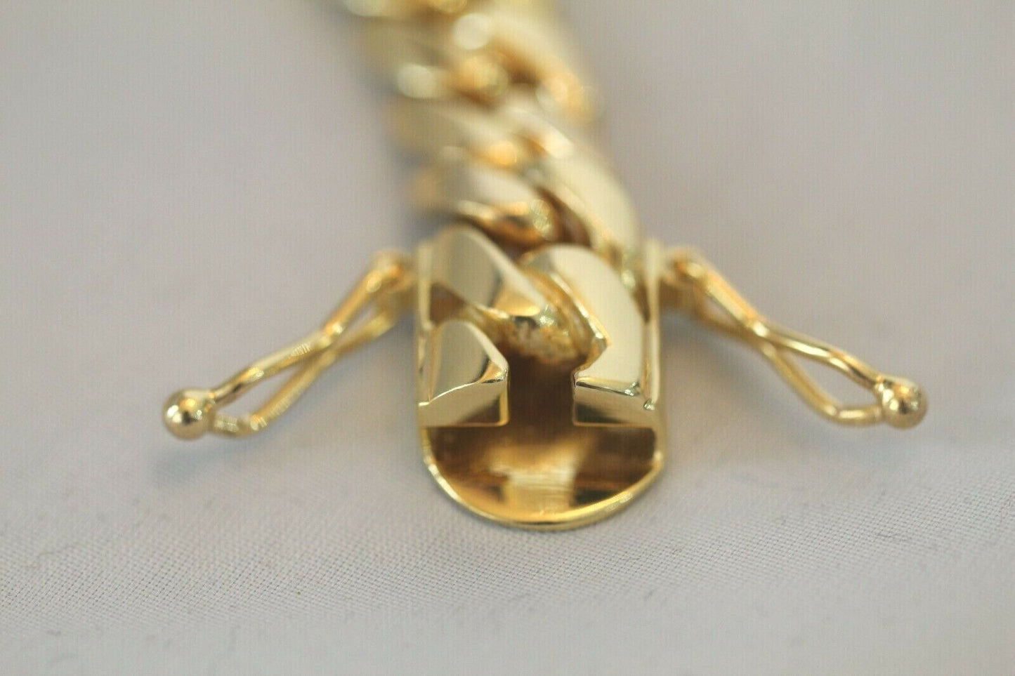 10K Yellow Gold Solid Mens 13mm Miami Cuban Link Bracelet Box Clasp 8.5"-112.3gm