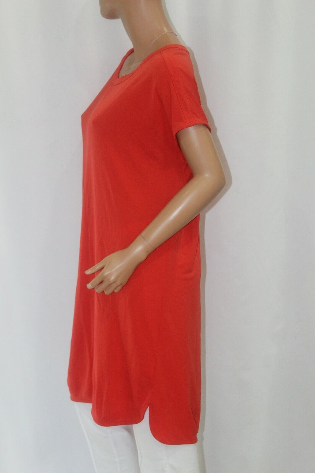 RALPH LAUREN RED STRETCH TUNIC TOP / SHIFT DRESS