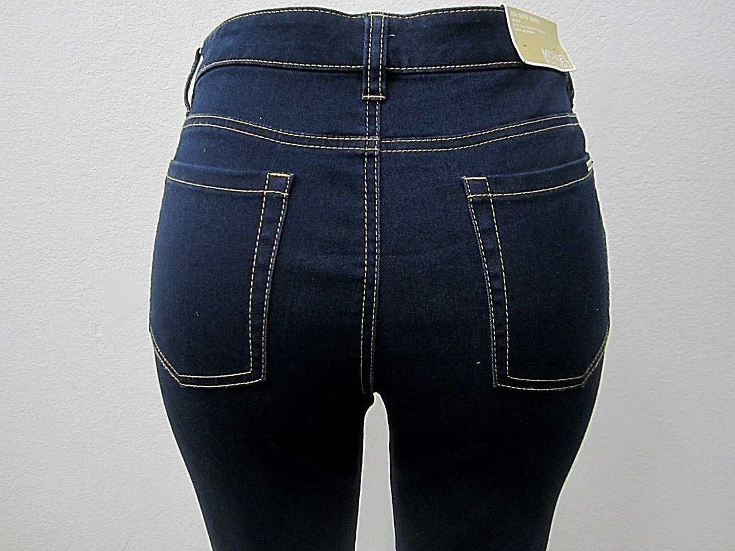 NWT Michael Kors Jeans Ava Super Skinny Dark Blue Size 12 Twighlht Wash Cotton