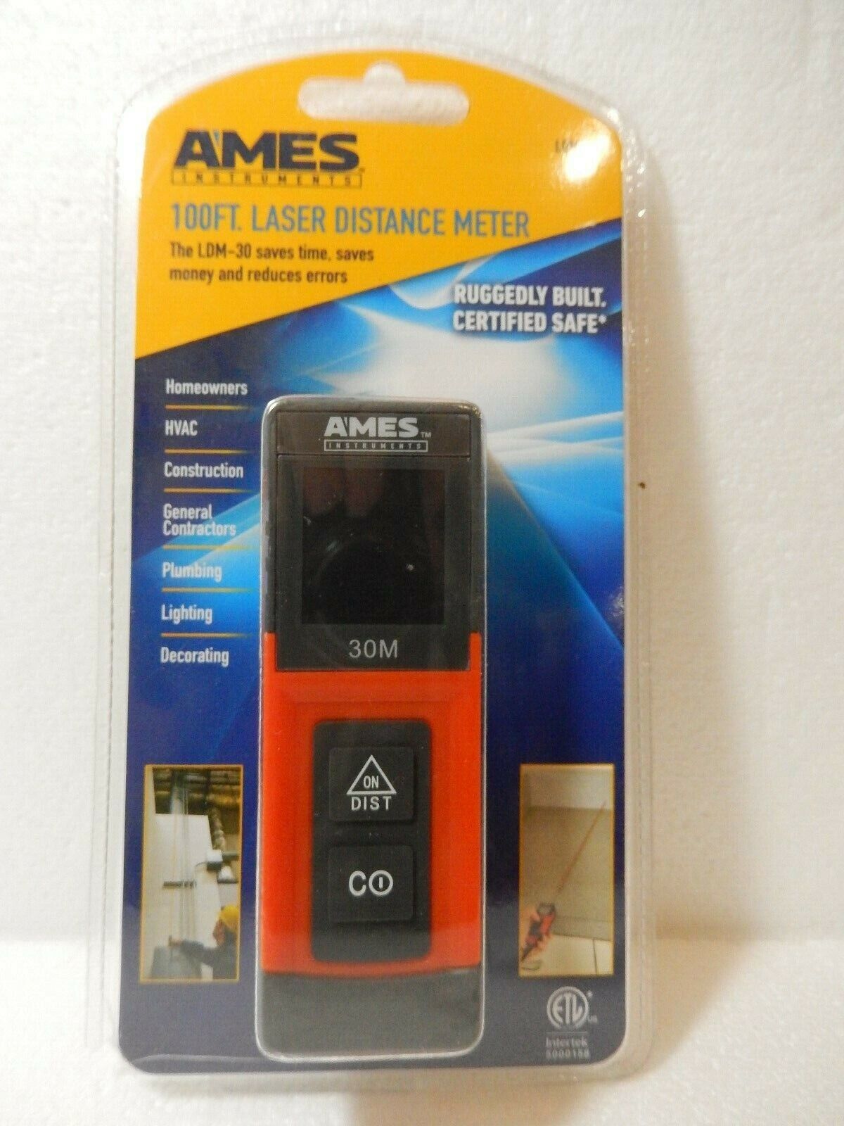 AMES 100FT. Laser Distance Meter LDM-30 - Portable - 2018 - Sealed