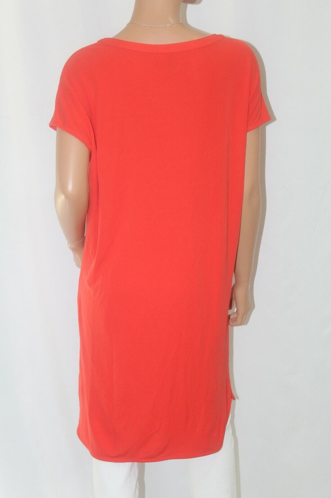 RALPH LAUREN RED STRETCH TUNIC TOP / SHIFT DRESS
