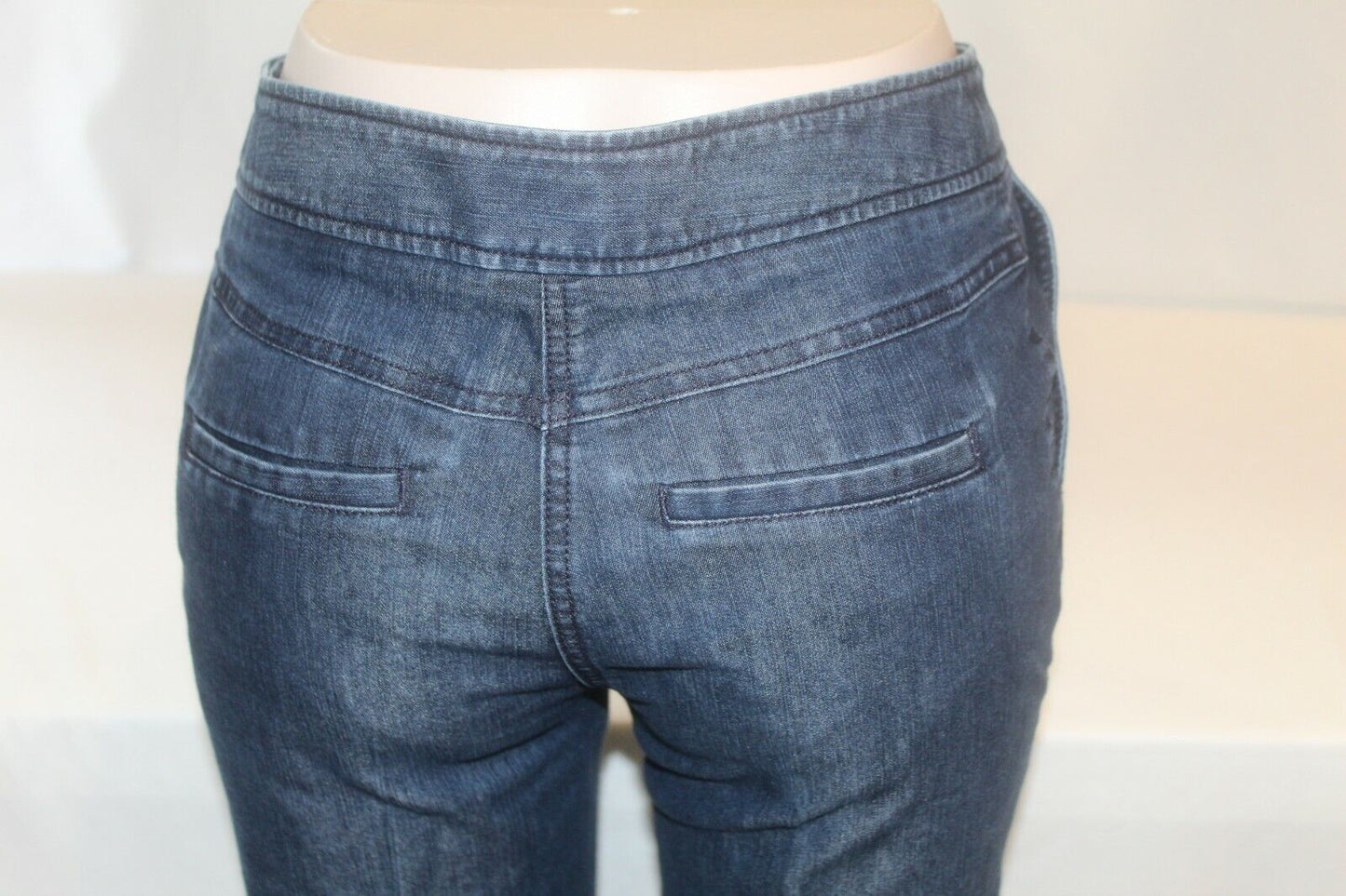 Kenneth Cole Womens Blue Flare Cotton/Polyester Casual Denim Jeans Sz W32 x L32