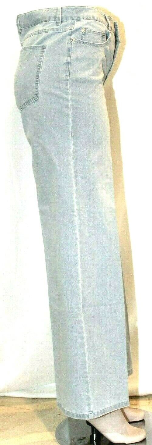 Isaac Mizrahi Live!  TRUE DENIM Wide-Leg Crop Jeans Size -  8