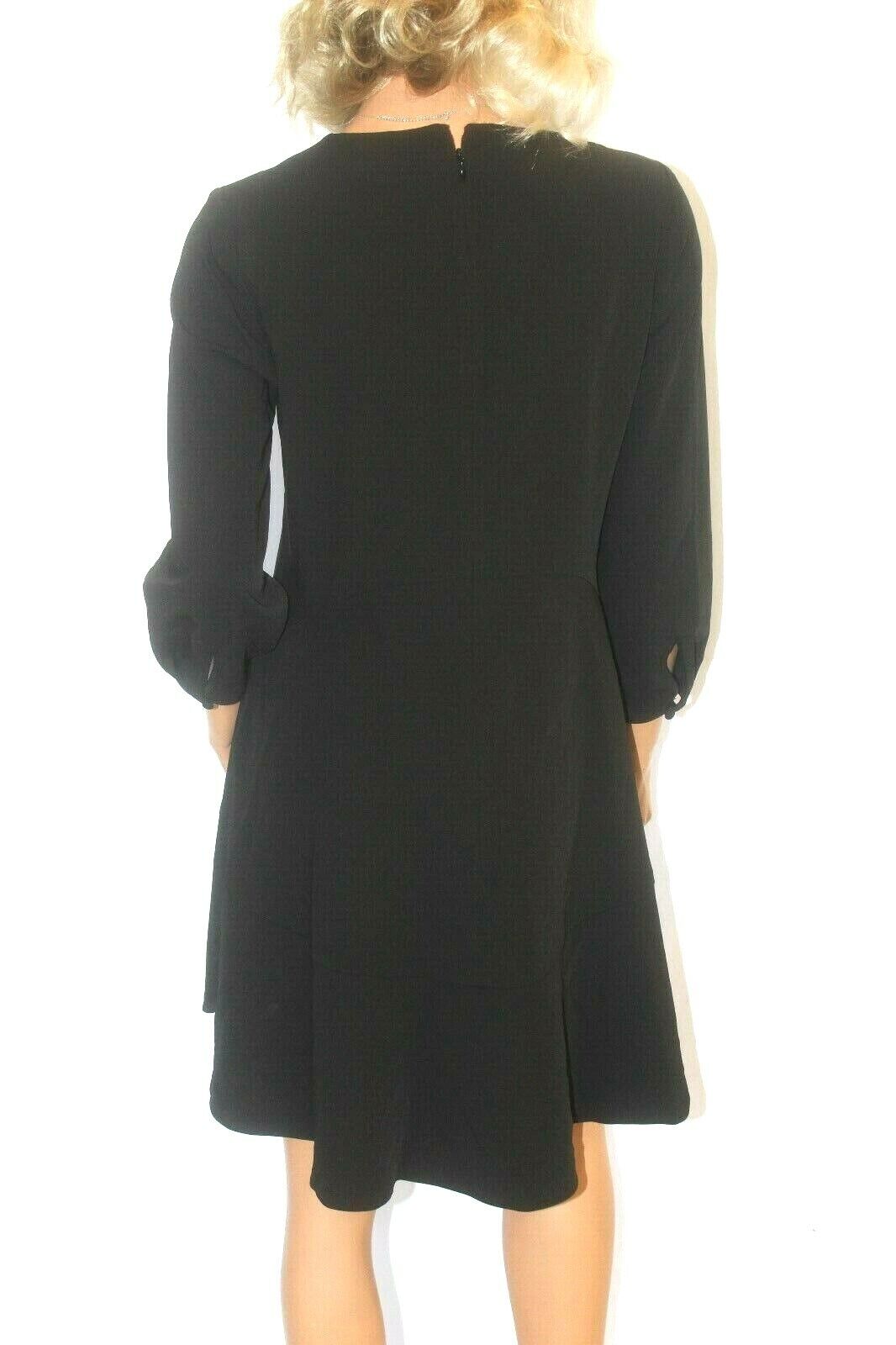 *NWT* Ann Taylor LOFT  Polyester/ Spandex Black Flare Dress Size 6 Petite