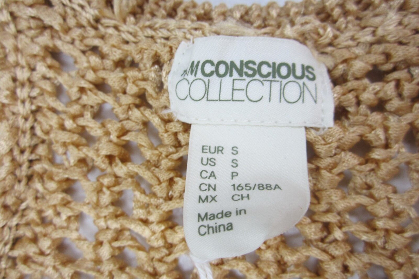 H&M Conscious Collection SUPER CUTE Blouse Heavy Knit Top Size Small