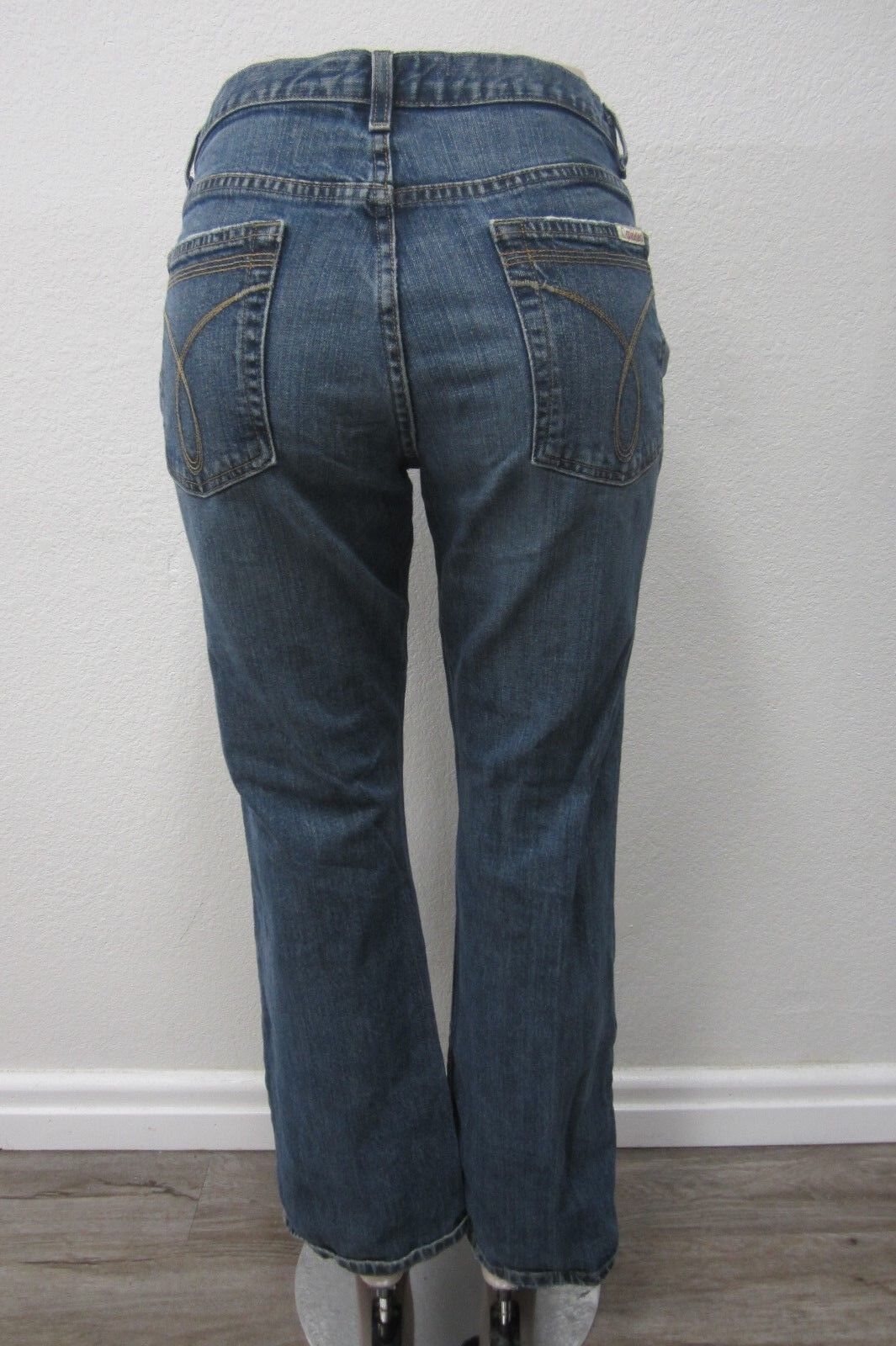 *NICE*CALVIN KLEIN Flare Jeans Stretch Blue Denim Med Wash Women's Size 12 x 32