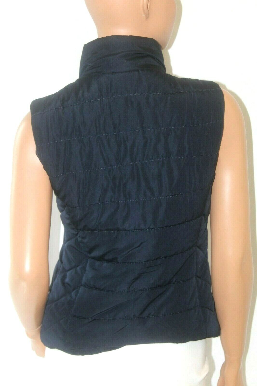 *NEW* Aeropostale Vest Women's Solid  Quilted AERO Puffer Black Vest Sz Small