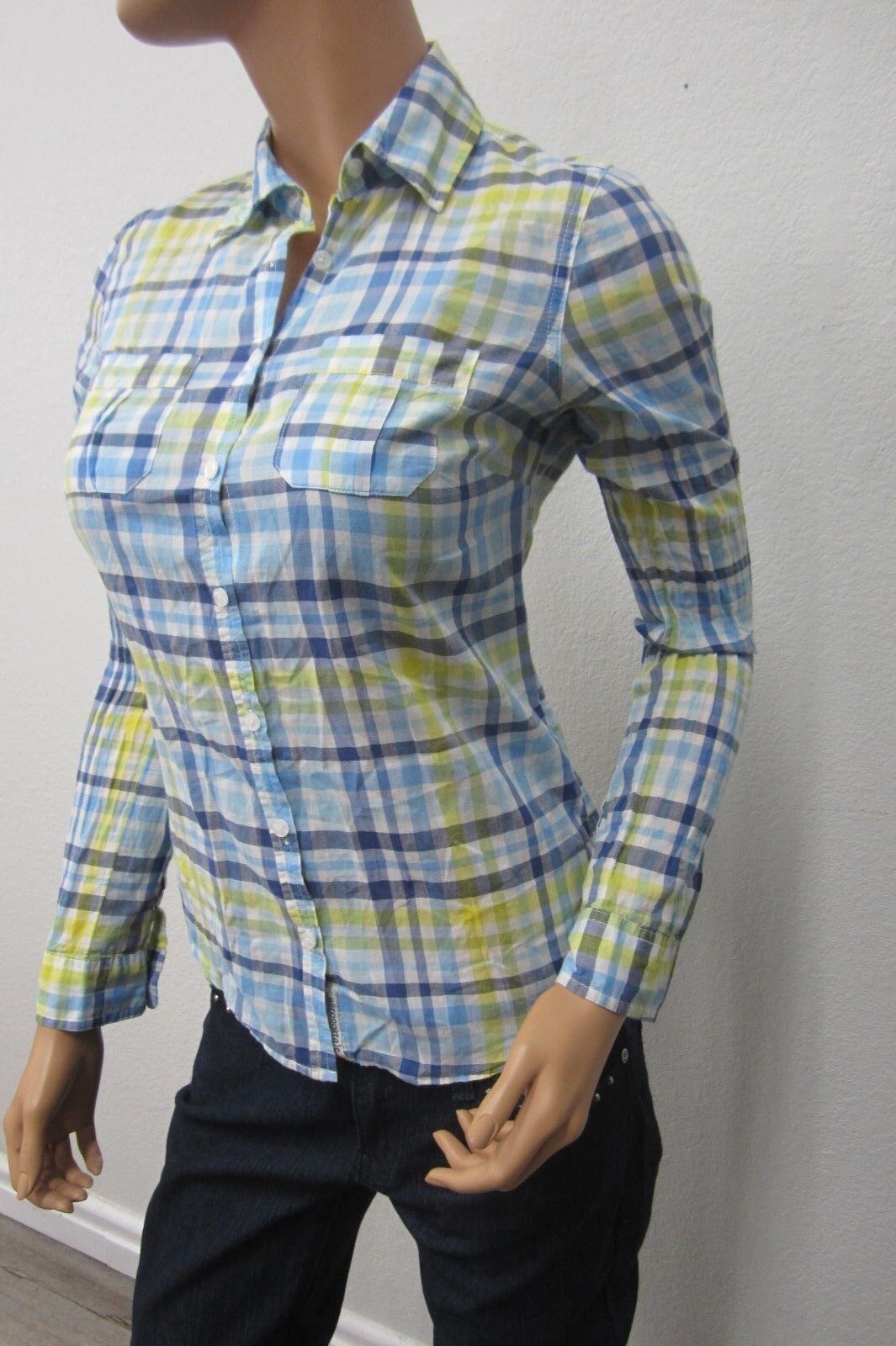 NICE Women's Aeropostale Long Sleeve Button Down Shirt Size S/P