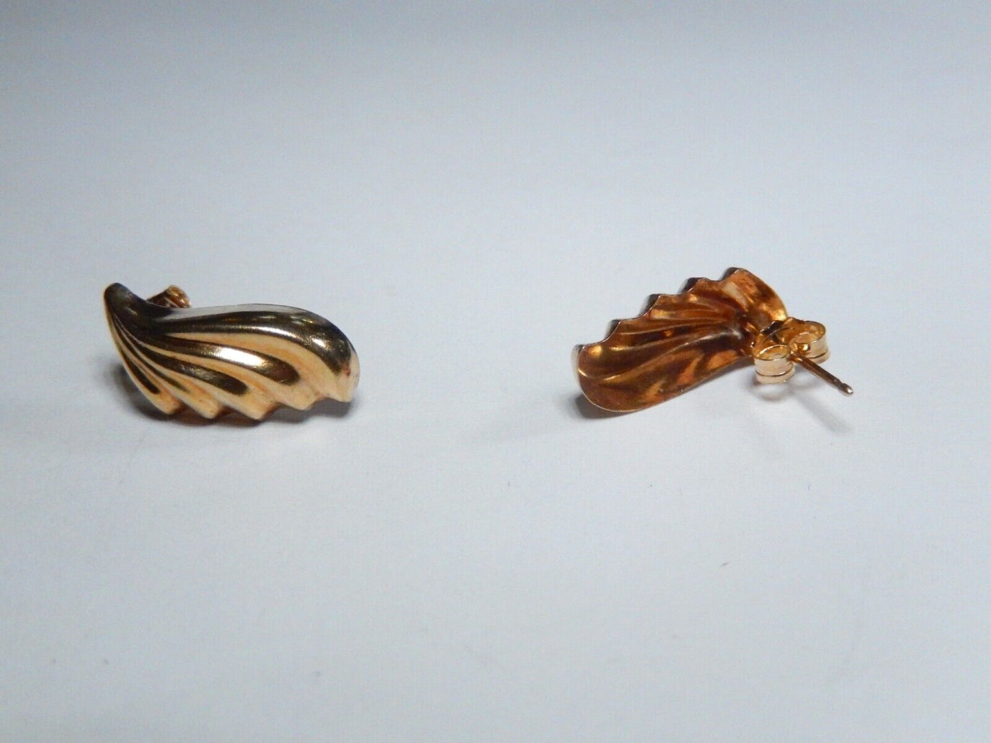 *VINTAGE* 14k Yellow Gold  3/4" Drop Post Earrings  Fine Jewelry Women Gifts Her