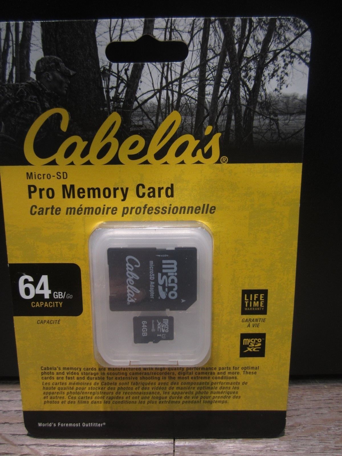 CABELA'S PRO MEMORY CARD 64GB MICRO SD NEW (FREE FAST SHIPPING)