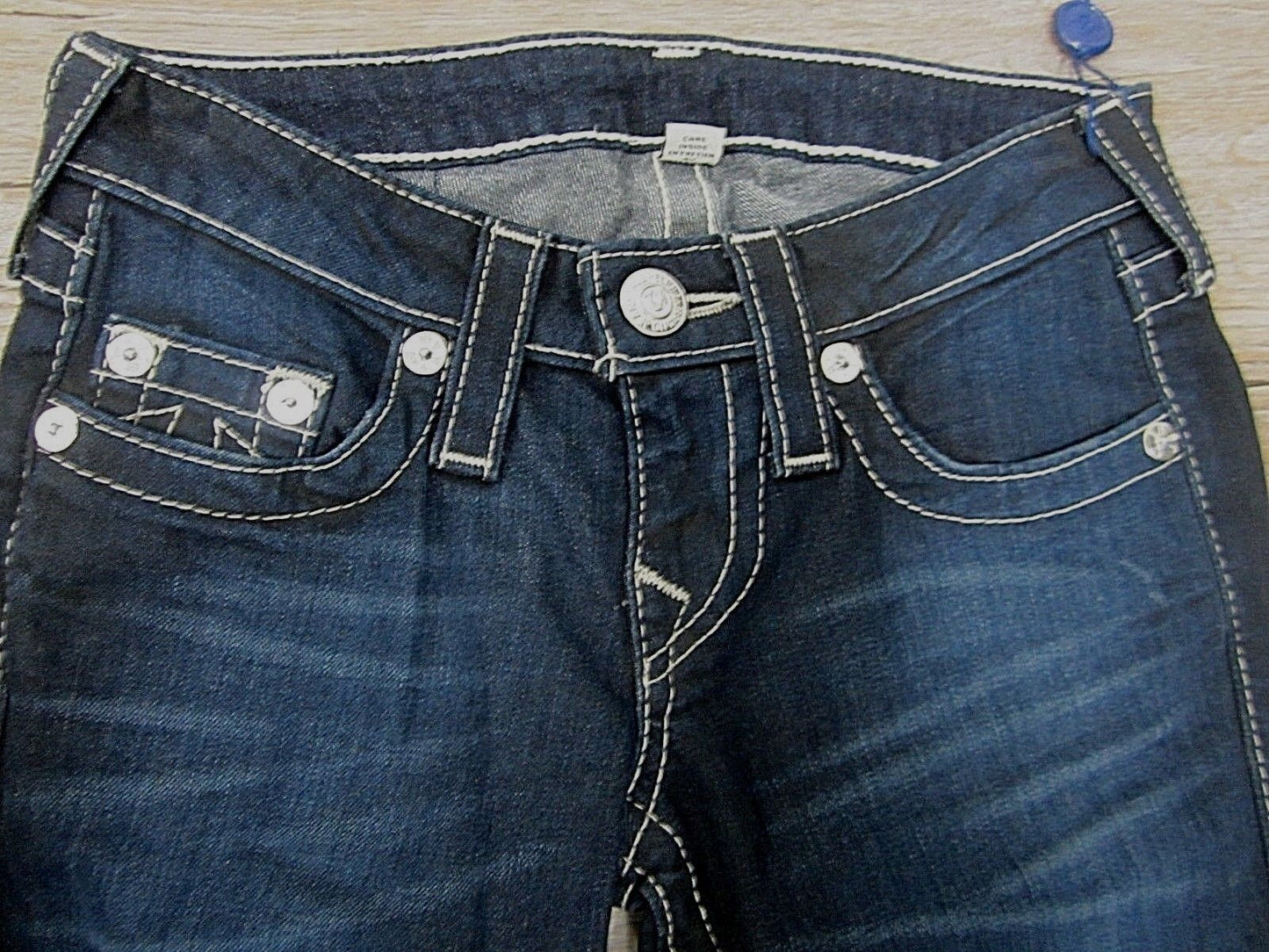 AUTHENTIC NWT TRUE RELIGION WOMENS JEANS SKINNY SIZE 24 X 30  DARK COLOR