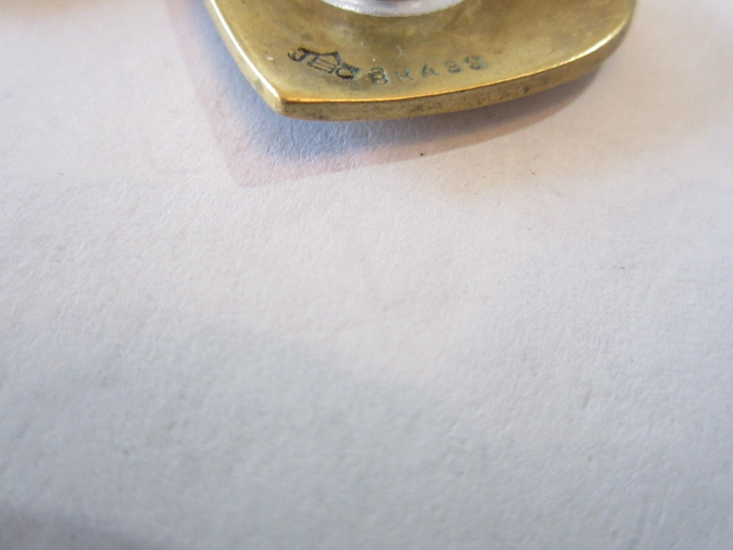 Retired - Jeep Collins Brass Heart Pierced Post Earrings