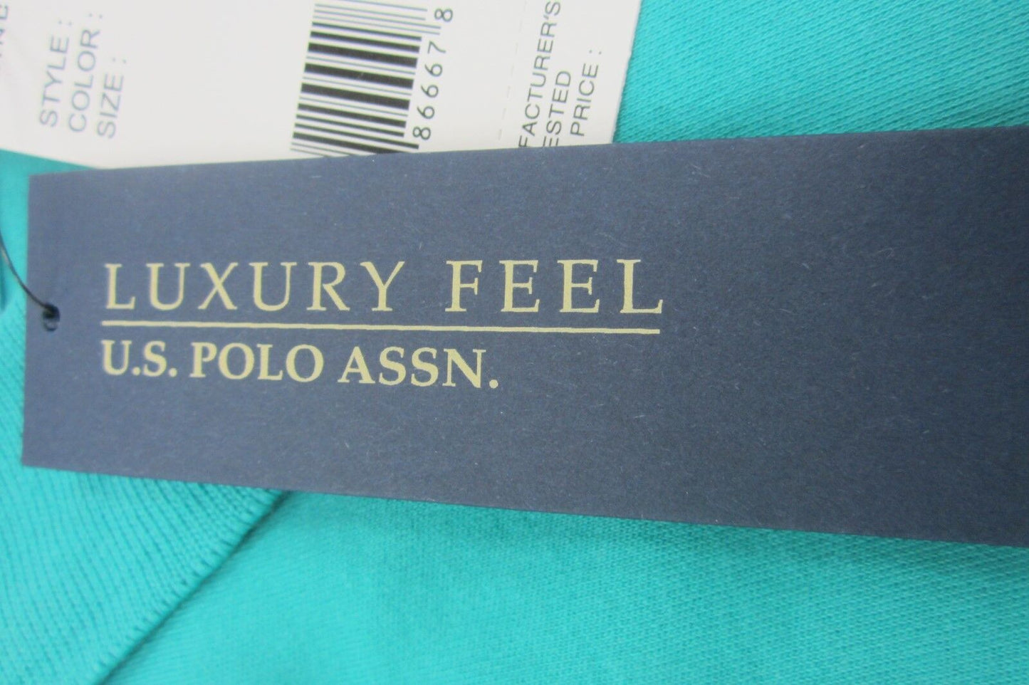 *NWT* U.S. Polo Assn Mens Luxury Feel Polo Golf Shirt Cotton  Size M