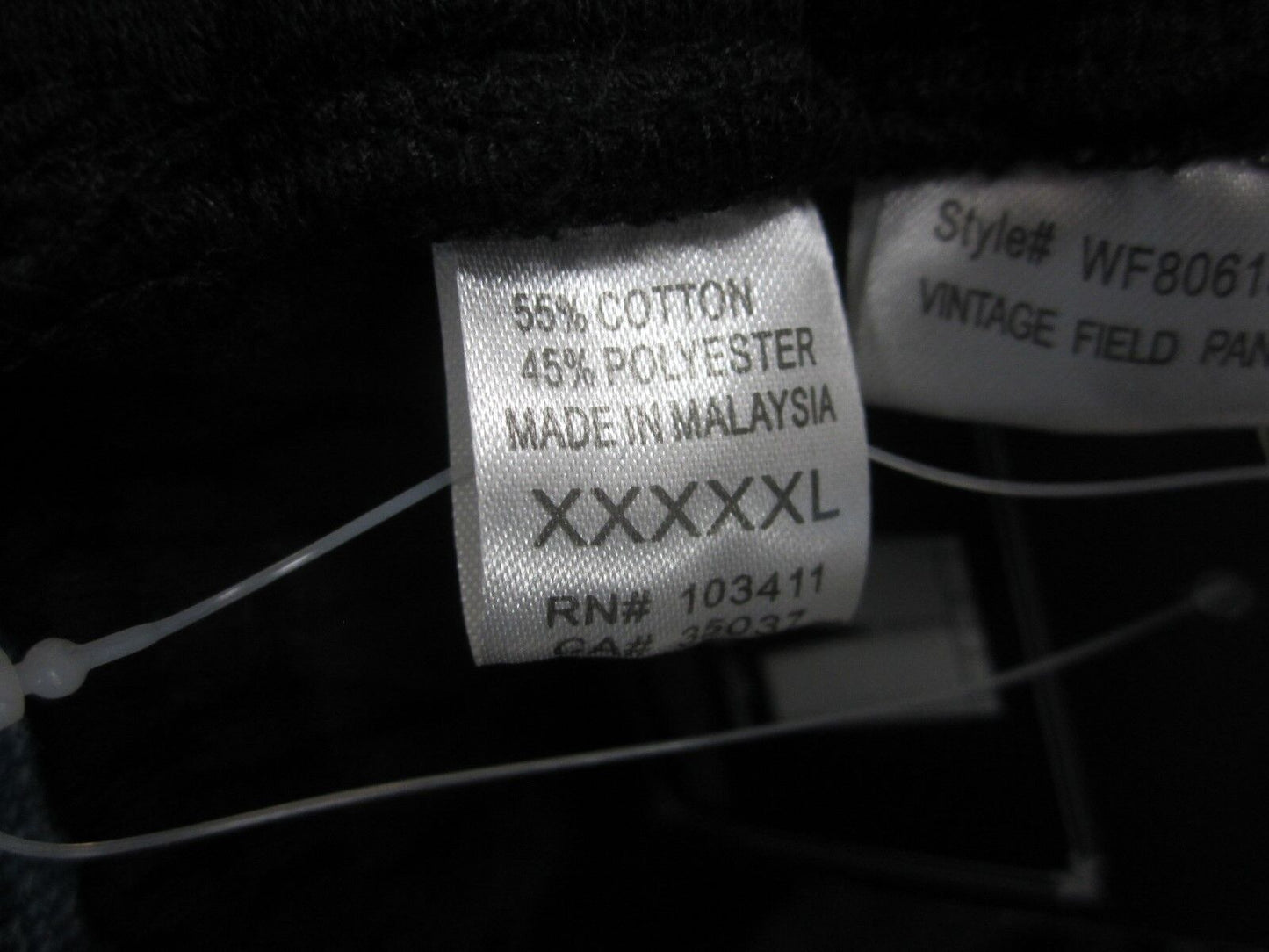 L.R.G. GENUINE  JOGGER PANTS BLACK  THICK COTTON MEN SZ LARGE XXXXXL