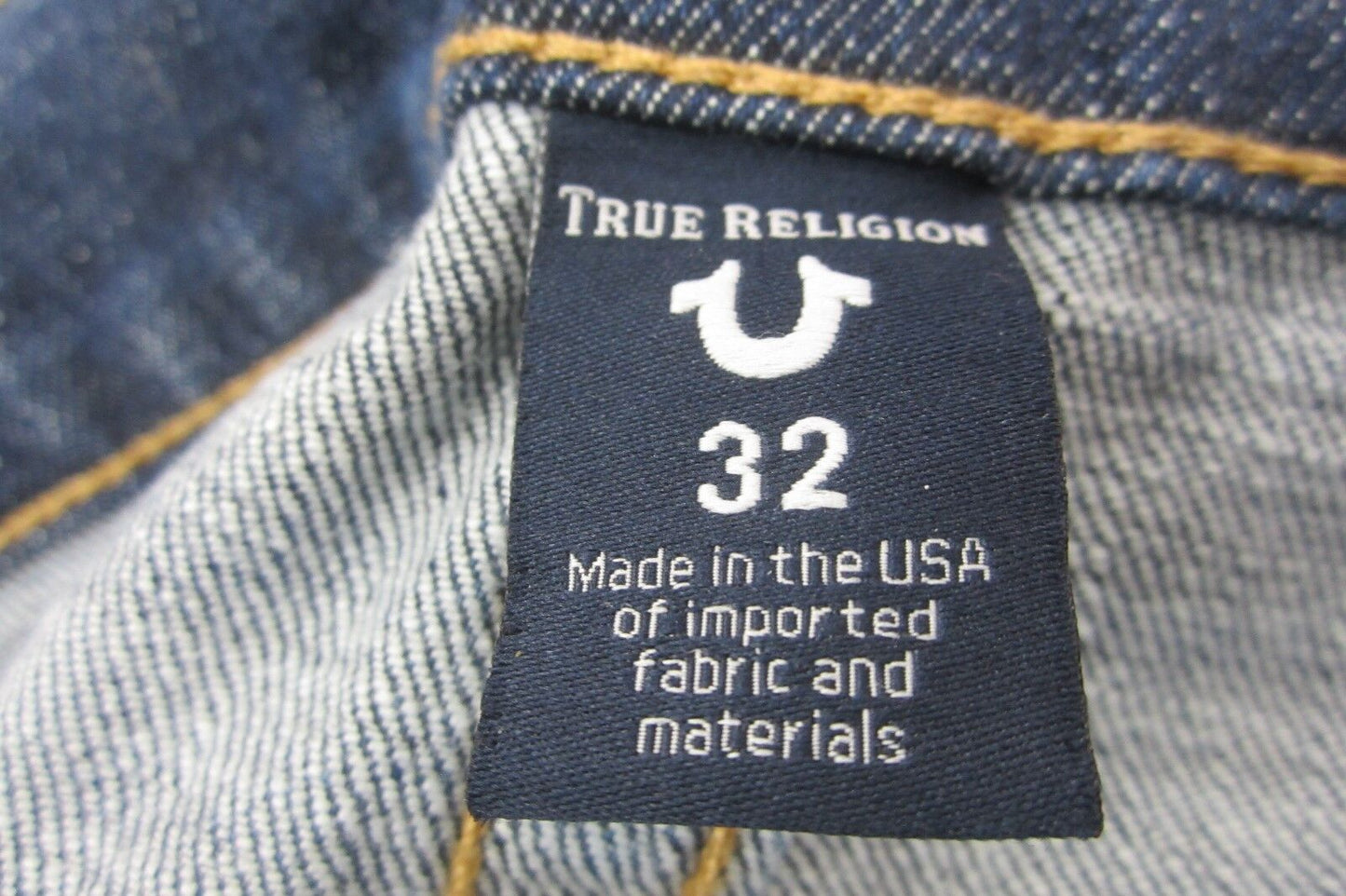 *NWT* $189.00 TRUE RELIGION Rocco Relaxed Skinny Men's Jeans Size W32 x L33